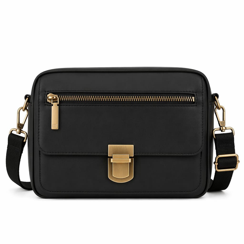 Vegan Leather Crossbody Bag